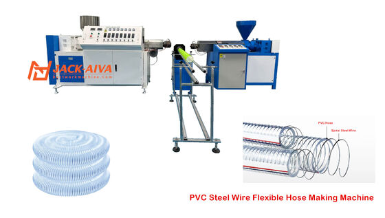 Труба воздуховода PU спирали медной проволоки гибкая делая машину