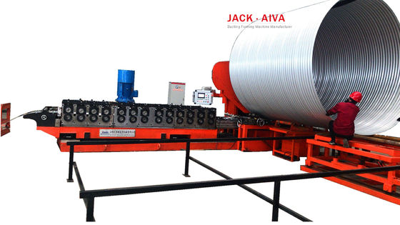 машина трубки спирали кульверта 800mm 6000mm рифленая